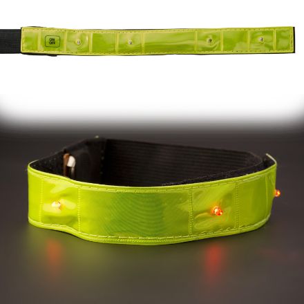 nylon (500d) en pvc reflecterende strap met licht
