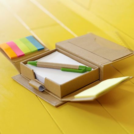 kartonnen memoblaadjeshouder glenn