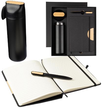 zwart kartonnen geschenkset kurt