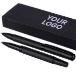 set van metalen en ecobrass pen en rollerpen adel