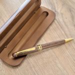 notenhouten pennenset adelina 2 stuks in doos