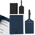 r-pu paspoorthouder en bagagelabel zani set