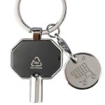 recyclede zinklegering ontluchting sleutelhanger