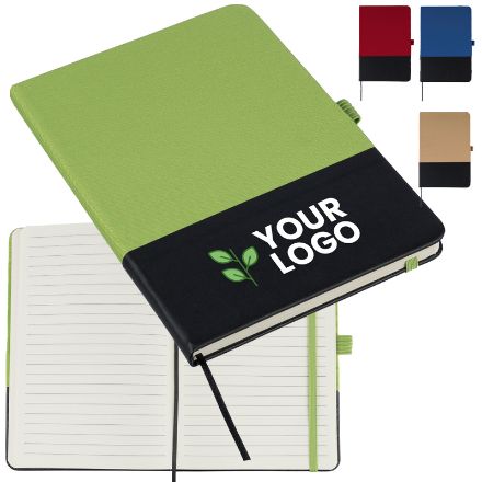 r-pet notitieboek a5 yuna met laserbaar pu voorvak