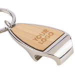 zinklegering sleutelhanger aria met bamboe inleg