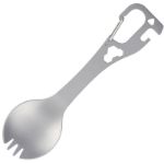 rvs spork noe inclusief karabijnhaak in zakje