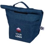 gerecycleerd denim roll-top koeltas mira