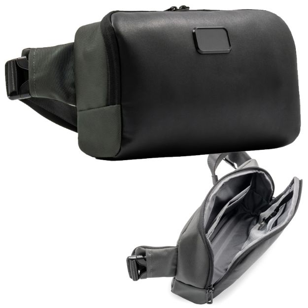 brandcharger edge crossbody tas vegan leer
