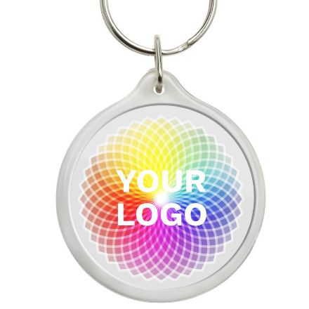 kunststof sleutelhanger leco ronde vorm