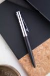 balpen chrompant blauwschrijvend