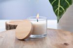 glazen geurkaars vanille mihama