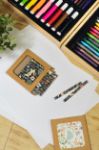 12 stuks rechthoekige houten kleurpotloden set