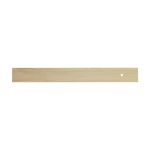 houten lat 30 cm met ingelegde metaalstrip.