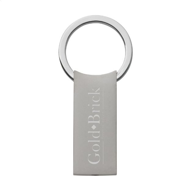 mat metalen sleutelhanger sunne