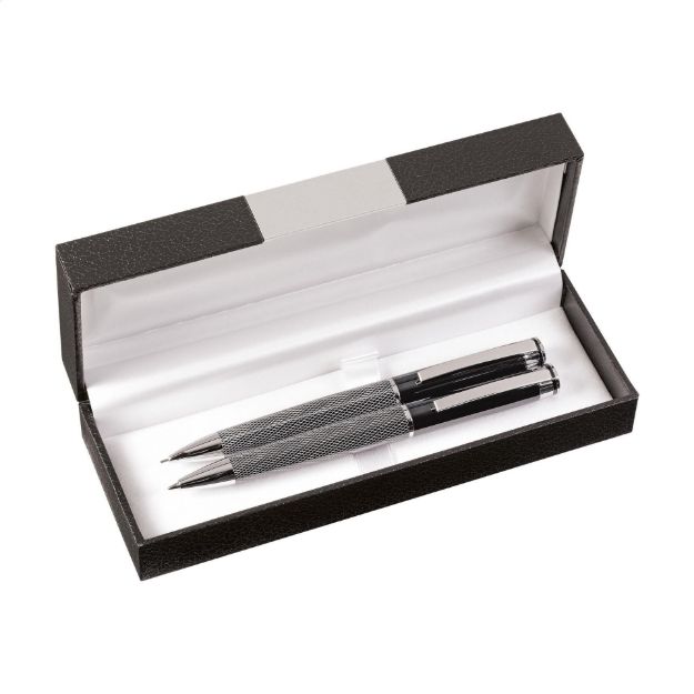 schrijfset balpen en vulpotlood moss