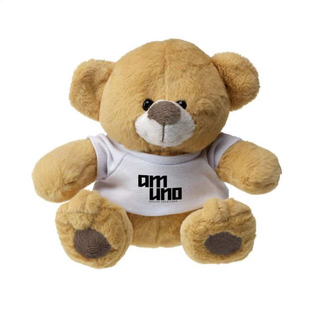 pluche beer met t-shirt 16 cm