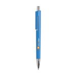 blauwschrijvende balpen met uniek design.