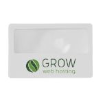 vergrootglas in creditcard formaat.