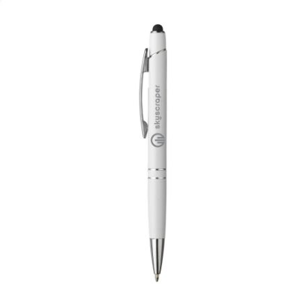 touch pen blauwschrijvend met aluminium houder