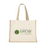 jute canvas shopper tas