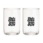 rebottled tumbler 2-pack set glazen