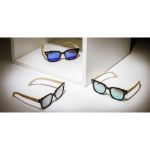 havana zonnebril met spiegelglazen uv 400