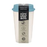dubbelwandige beker recycled materiaal 340 ml