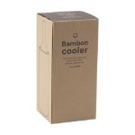 bamboe wijnkoeler met kerken binnenwand