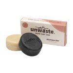 unwaste duopack scrub & shampoo bar