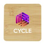 vierkante onderzetter bamboe en flesopener