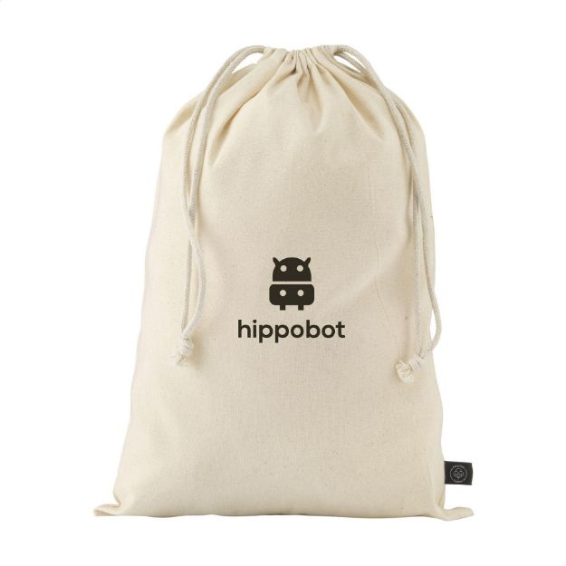 cadeauzakje naturel recycled katoen