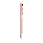 ebony recycled aluminium rose gold pen blauwe inkt