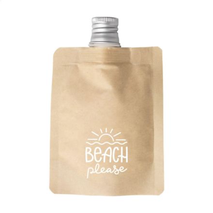 zonnebrandlotion in kraft papier factor 30