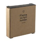 flame waxinelichthouder vierkante kandelaar bamboe