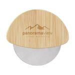 pizza cutter pizzasnijder met bamboe handgreep