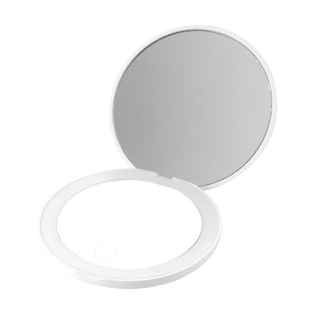 glamlight make-up mirror spiegeltje ø 8,3 cm led