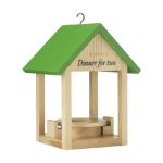rackpack charmant vogelvoederhuis 100% dennenhout
