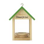 rackpack charmant vogelvoederhuis 100% dennenhout