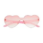 zonnebril met hartvormige fading smoky glazen