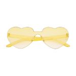 zonnebril met hartvormige fading smoky glazen