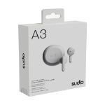 sudio in-ear true draadloze oortjes a3 ergonomisch