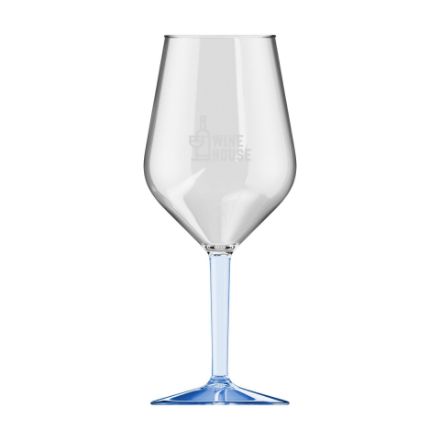 happyglass wijnglas tritan 470 ml gekleurde voet