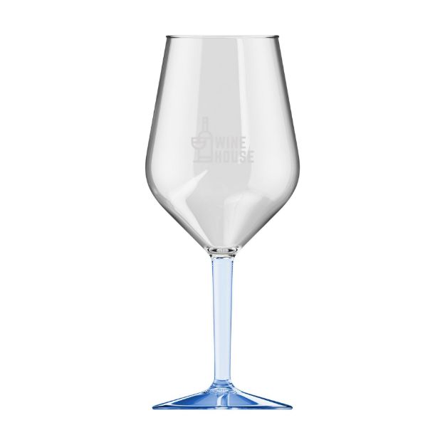happyglass wijnglas tritan 470 ml gekleurde voet
