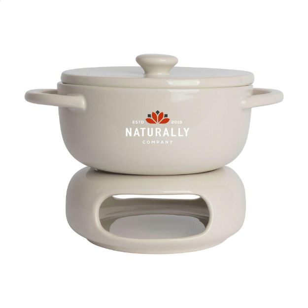gusta mini-fonduestel van hittebestendig keramiek