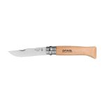 opinel inox no 08 zakmes in een riemetui