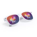 bril met doorkijkend raster