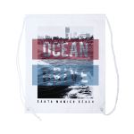 rugzak met trektouw. polyester
