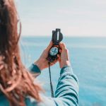 karabijnhaak met kompas en sleutelring saida