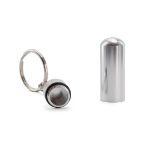 sleutelhanger met aluminium pillenhouder