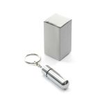 sleutelhanger met aluminium pillenhouder
